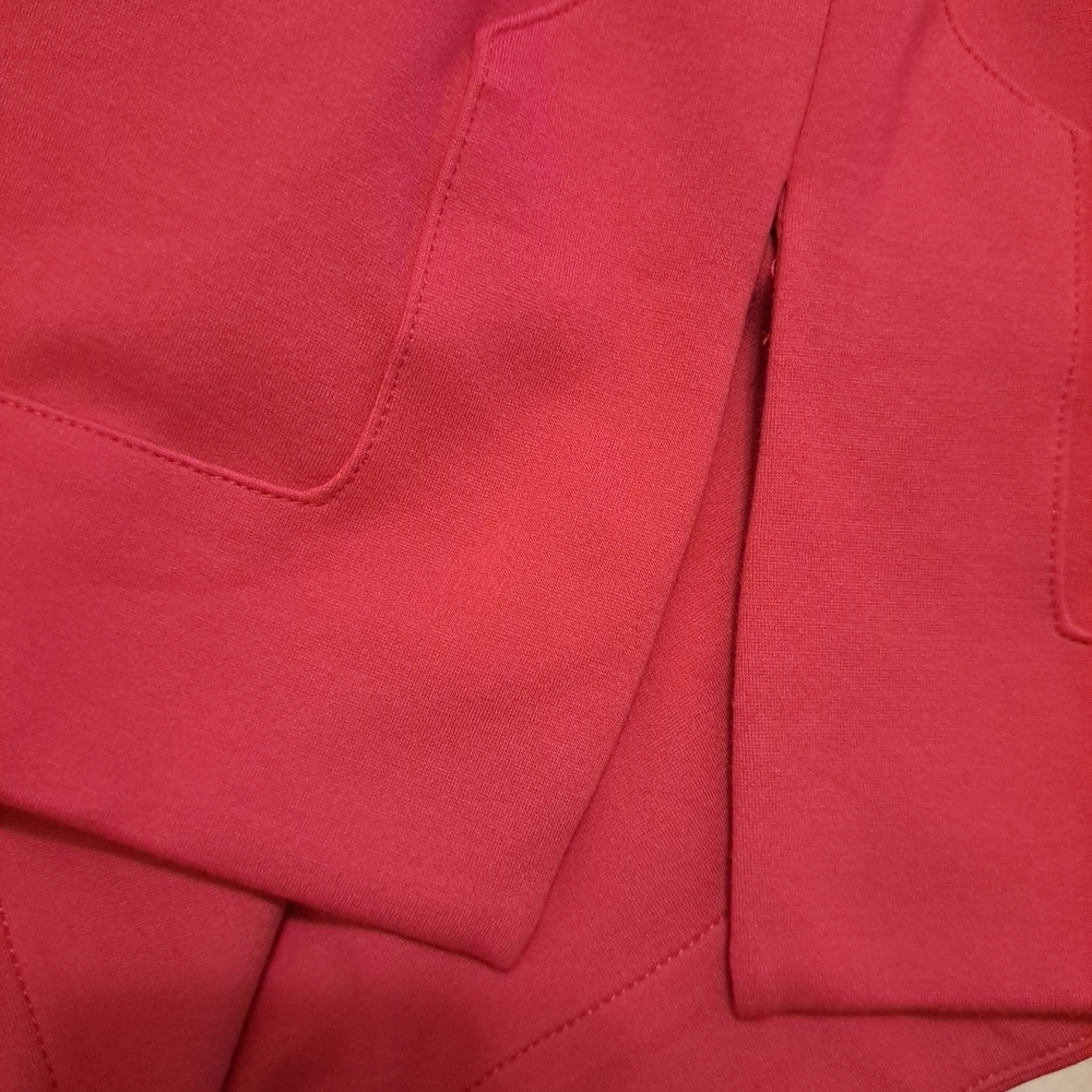 Jude Connally Kate Ponte V-Neck Stand Collar Bracelet Sleeve Pink Dress L EUC - Picture 9 of 10